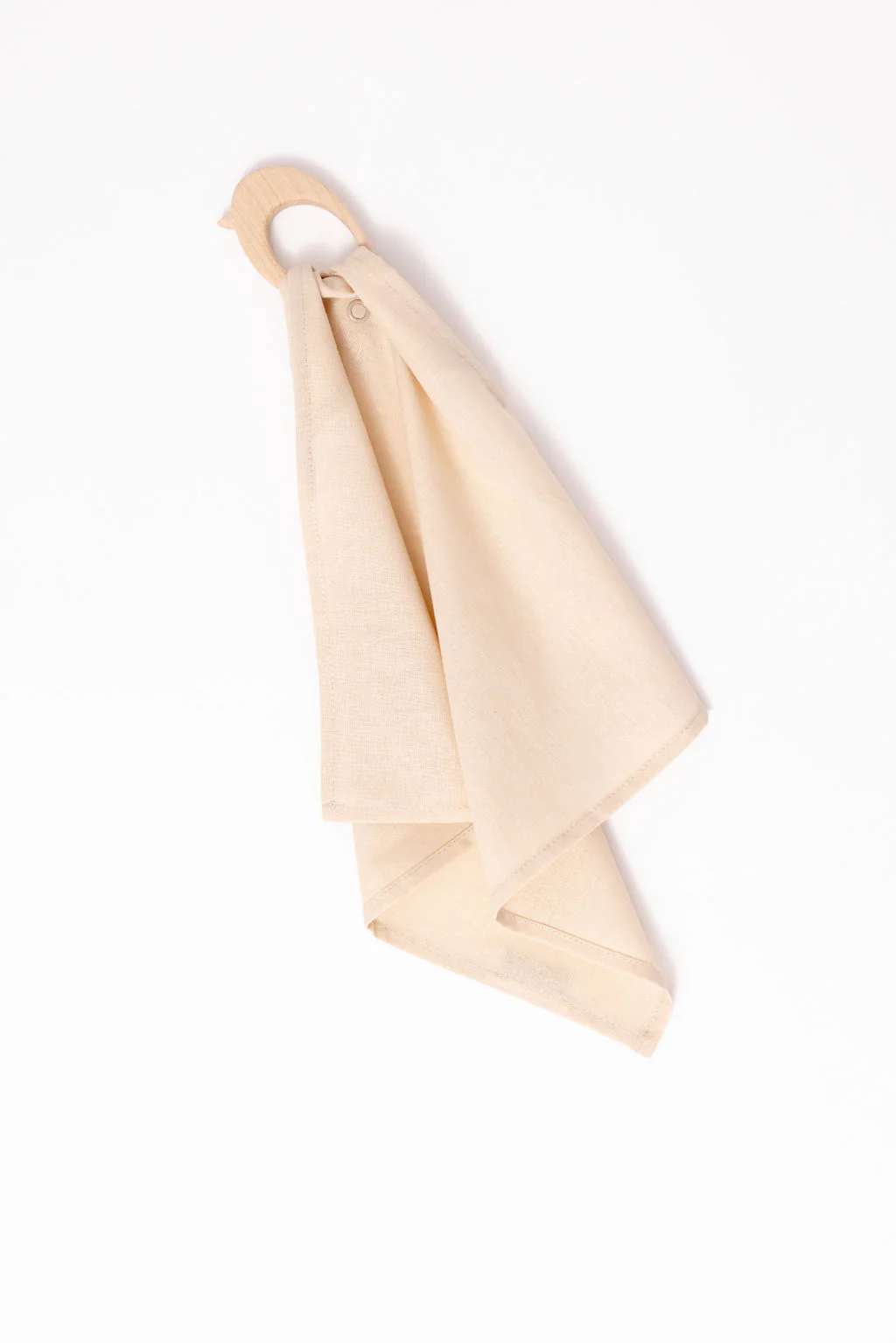 Sparrow - Linen + Maple Ring Teether